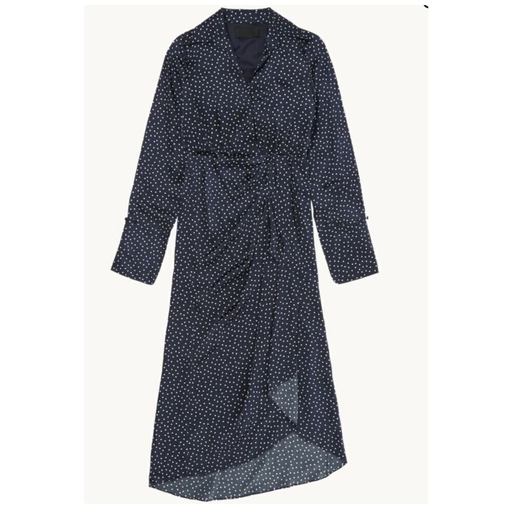 Wyeth Amy Dress in Navy Polka Dots NWT Size XL